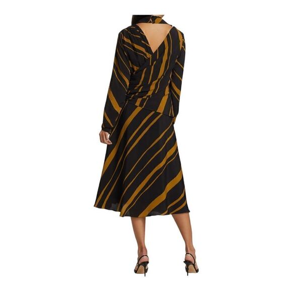 Proenza Schouler Crepe De Chine Twist Midi Dress Size 6 NWT - Picture 5 of 9